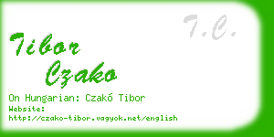 tibor czako business card